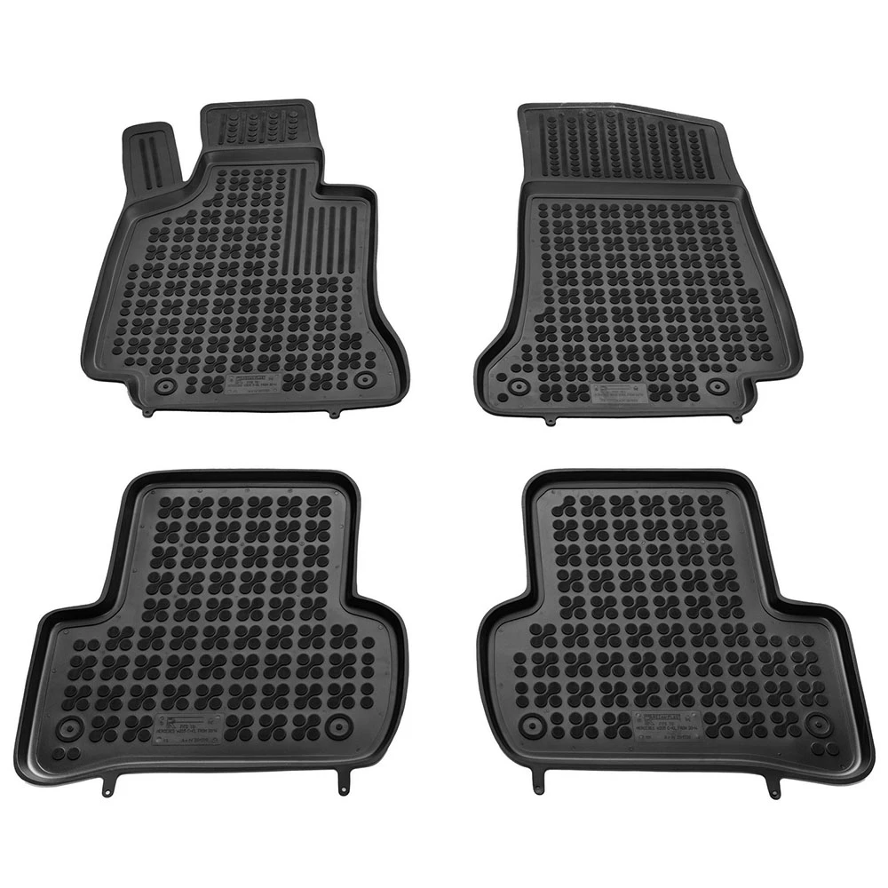 Mercedes C-Class W205 (2014-2021) λαστιχένια μαύρα πατάκια σκαφάκια Rezaw Plast - 4τμχ Mercedes C-Class W205 (2014-2021) λαστιχένια μαύρα πατάκια σκαφάκια Rezaw Plast - 4τμχ