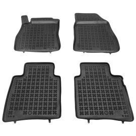 Nissan Pulsar (2014+) λαστιχένια μαύρα πατάκια σκαφάκια Rezaw Plast - 4τμχ