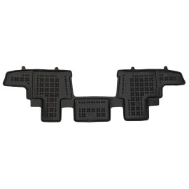 Renault Trafic (2021+) middle for 3 passenger, with air vents in the floor, doors opening to both sides, fixed seats (not sliding) λαστιχένια μαύρα πατάκια σκαφάκια Rezaw Plast - 1τμχ