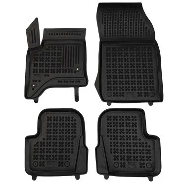 Alfa Romeo Junior 2024+ Ibrida λαστιχένια μαύρα πατάκια σκαφάκια Rezaw Plast - 4τμχ