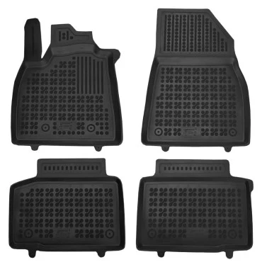 Dacia Duster (2024+) Hybrid (HEV), LPG λαστιχένια μαύρα πατάκια σκαφάκια Rezaw Plast - 4τμχ