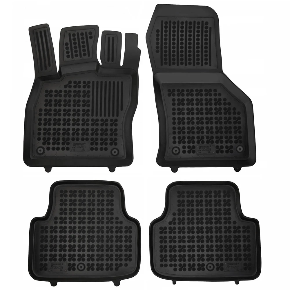 Cupra Leon Sportstourer Facelift (2024+) λαστιχένια μαύρα πατάκια σκαφάκια Rezaw Plast - 4τμχ