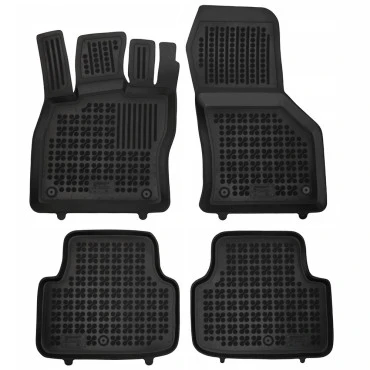 Cupra Leon Sportstourer Facelift (2024+) λαστιχένια μαύρα πατάκια σκαφάκια Rezaw Plast - 4τμχ