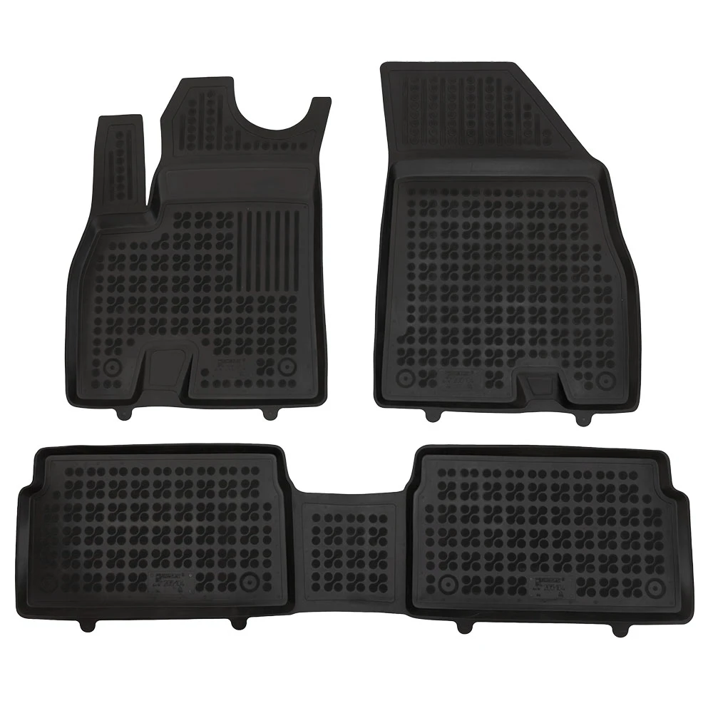 Omoda E5 (2024+) EV (BEV) λαστιχένια μαύρα πατάκια σκαφάκια Rezaw Plast - 3τμχ