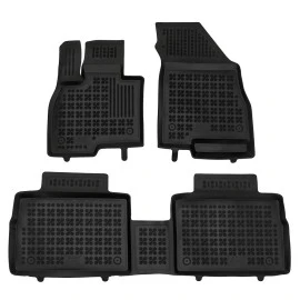 JAECOO 7 (2023+) Offroad/Urban versions (AWD) except Super Hybrid (PHEV) λαστιχένια μαύρα πατάκια σκαφάκια Rezaw Plast - 3τμχ