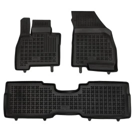 JAECOO 7 (2025+) Super Hybrid (PHEV) λαστιχένια μαύρα πατάκια σκαφάκια Rezaw Plast - 3τμχ