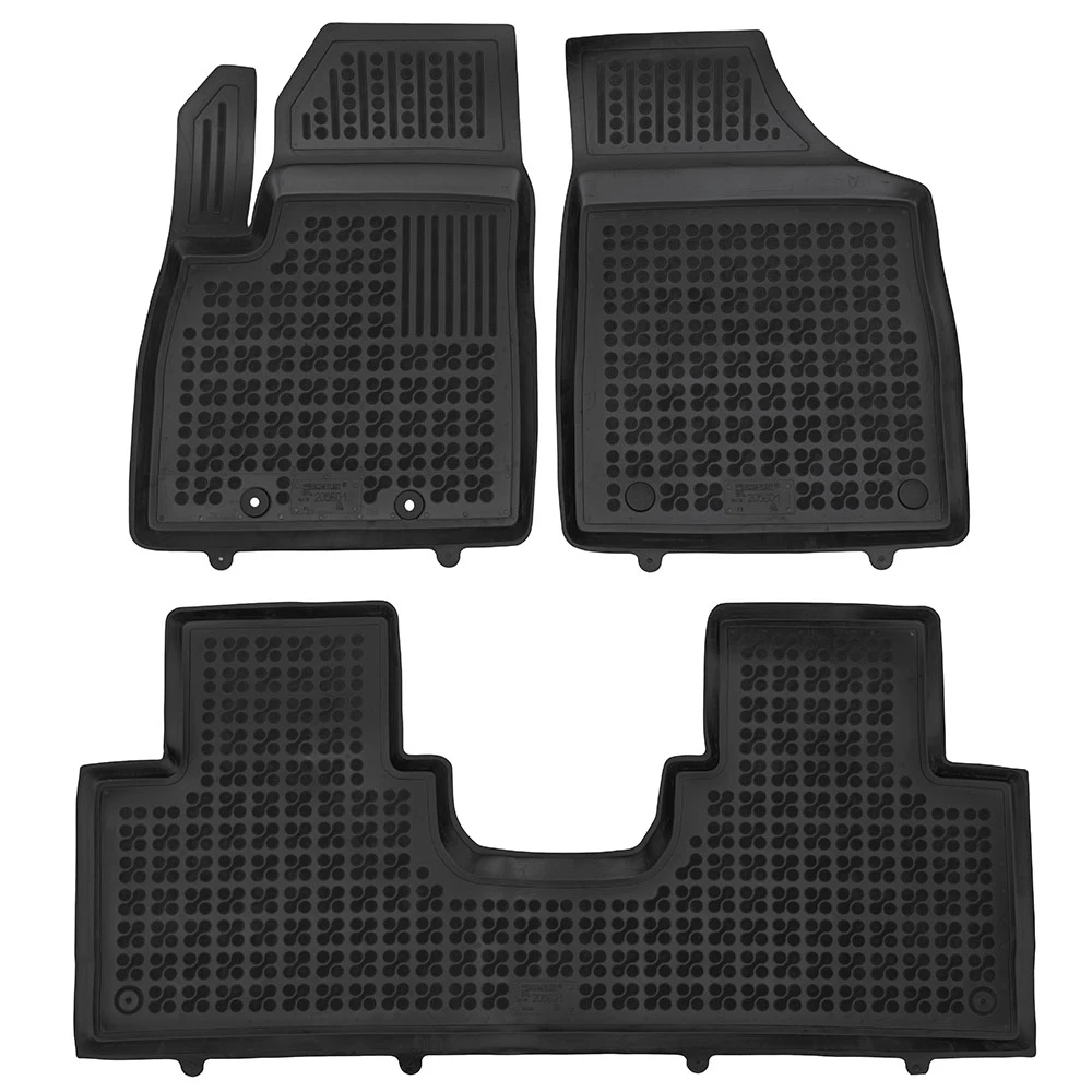 Forthing (T5) Evo (2023-2025) λαστιχένια μαύρα πατάκια σκαφάκια Rezaw Plast - 3τμχ