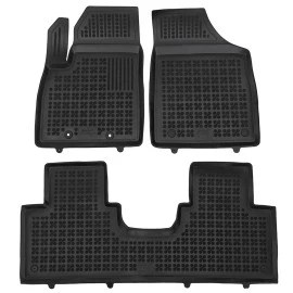 Forthing (T5) Evo (2023-2025) λαστιχένια μαύρα πατάκια σκαφάκια Rezaw Plast - 3τμχ