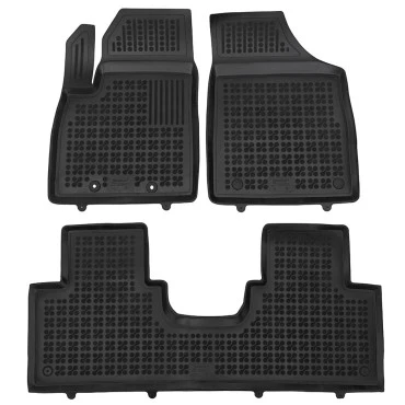 Forthing (T5) Evo (2023-2025) λαστιχένια μαύρα πατάκια σκαφάκια Rezaw Plast - 3τμχ