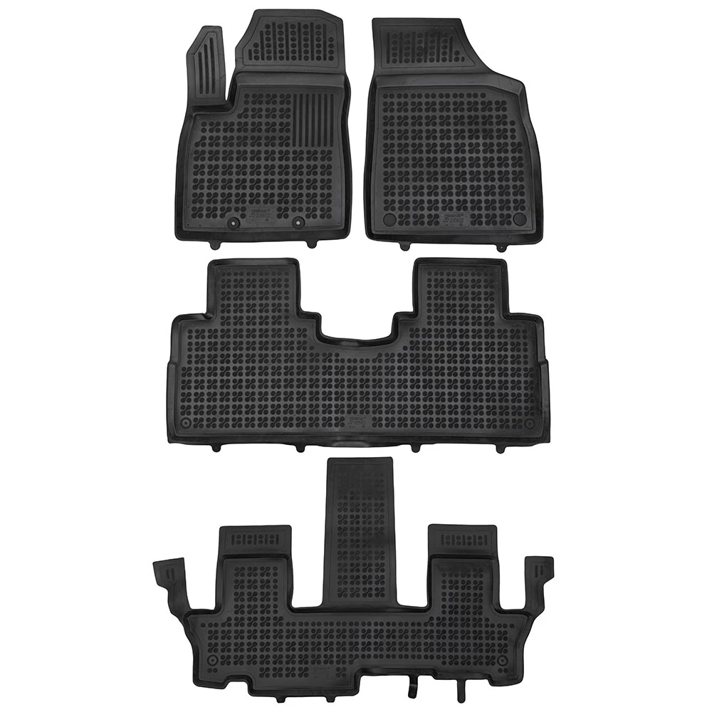 Forthing U-Tour (2023+) 7θεσιο λαστιχένια μαύρα πατάκια σκαφάκια Rezaw Plast - 4τμχ