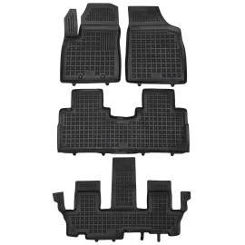 Forthing U-Tour (2023+) 7θεσιο λαστιχένια μαύρα πατάκια σκαφάκια Rezaw Plast - 4τμχ