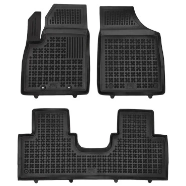 Forthing T-Five (2025+) λαστιχένια μαύρα πατάκια σκαφάκια Rezaw Plast - 3τμχ