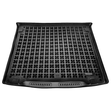 VW Caddy Life (2007-2021) 5θέσιο ή 7θέσιο με την τελευταία σειρά αφαιρεμένη πατάκι πορτ μπαγκάζ λαστιχένιο μαύρο σκαφάκι Rezaw Plast - 1τμχ