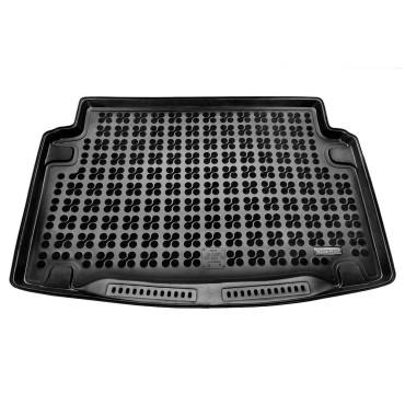 VW Caddy III Maxi Life (2007-2021) 7 θέσεις με την τρίτη σειρά διπλωμένη πατάκι πορτ μπαγκάζ λαστιχένιο μαύρο σκαφάκι Rezaw Plast - 1τμχ