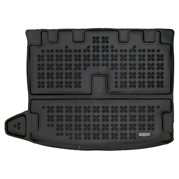 Dacia Jogger (2021+) with one floor on the trunk 5 passenger, 7 passenger (with the third row of seats folded and unfolded) πατάκι πορτ μπαγκάζ λαστιχένιο μαύρο σκαφάκι Rezaw Plast - 1τμχ