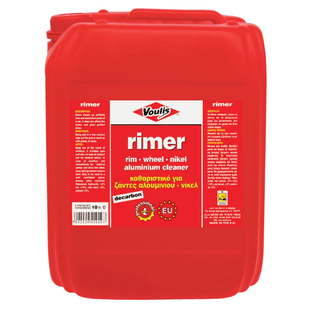 Voulis Rimer καθαριστικό για ζάντες 10 Lt Voulis Rimer καθαριστικό για ζάντες 10 Lt