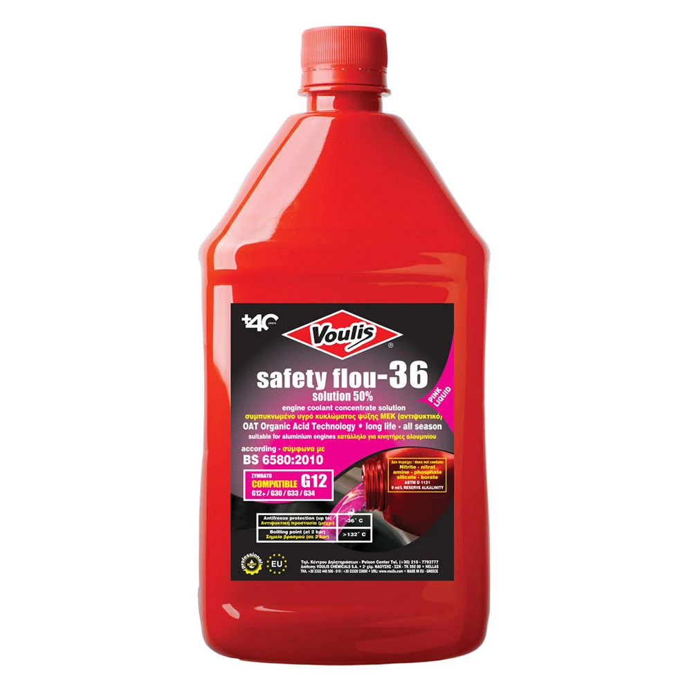Voulis Safety Flou -36 G12/G12+/G30/G33/G34 long life pink 1lt