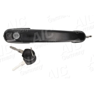 VW Polo 1994-2001 λαβή πόρτας εξωτερική μαύρη εμπρός αριστερή/δεξιά με κλειδί 1τμχ