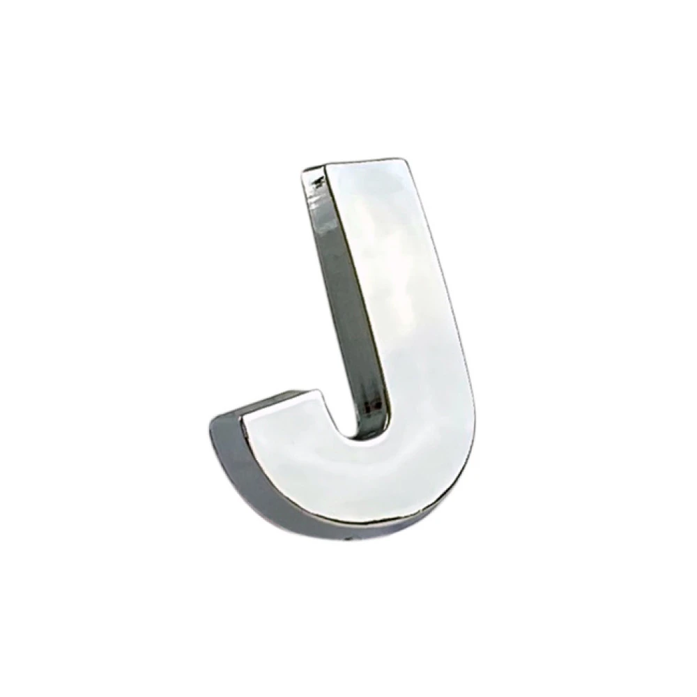 Αυτοκόλλητo γράμμα χρωμίου 3D "J" 2,7x2,5cm 1τμχ Αυτοκόλλητo γράμμα χρωμίου 3D "J" 2,7x2,5cm 1τμχ