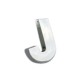 Αυτοκόλλητo γράμμα χρωμίου 3D "J" 2,7x2,5cm 1τμχ Αυτοκόλλητo γράμμα χρωμίου 3D "J" 2,7x2,5cm 1τμχ