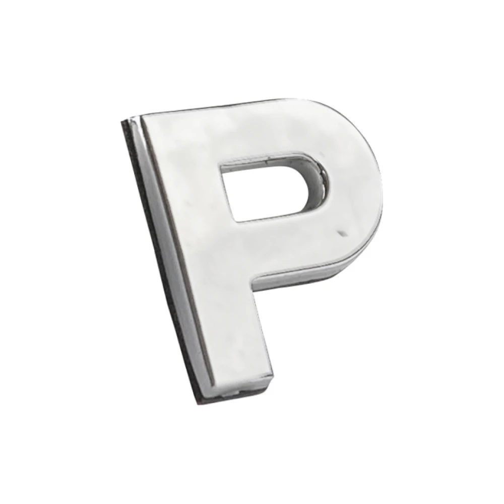 Αυτοκόλλητo γράμμα χρωμίου 3D "P" 2,7x2,5cm 1τμχ Αυτοκόλλητo γράμμα χρωμίου 3D "P" 2,7x2,5cm 1τμχ