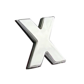 Αυτοκόλλητo γράμμα χρωμίου 3D "X" 2,7x2,5cm 1τμχ Αυτοκόλλητo γράμμα χρωμίου 3D "X" 2,7x2,5cm 1τμχ