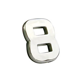 Αυτοκόλλητo γράμμα χρωμίου 3D "8" 2,7x2,5cm 1τμχ Αυτοκόλλητo γράμμα χρωμίου 3D "8" 2,7x2,5cm 1τμχ