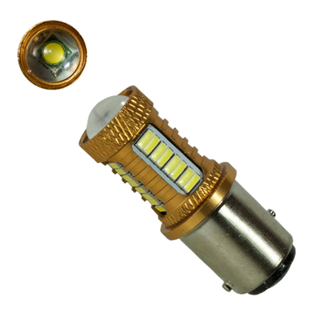 Λαμπτήρας 1157 32 SMD 4014 και 1 Cree LED Can Bus 12v Ψυχρό 6000k GloboStar 04479 Λαμπτήρας 1157 32 SMD 4014 και 1 Cree LED Can Bus 12v Ψυχρό 6000k GloboStar 04479