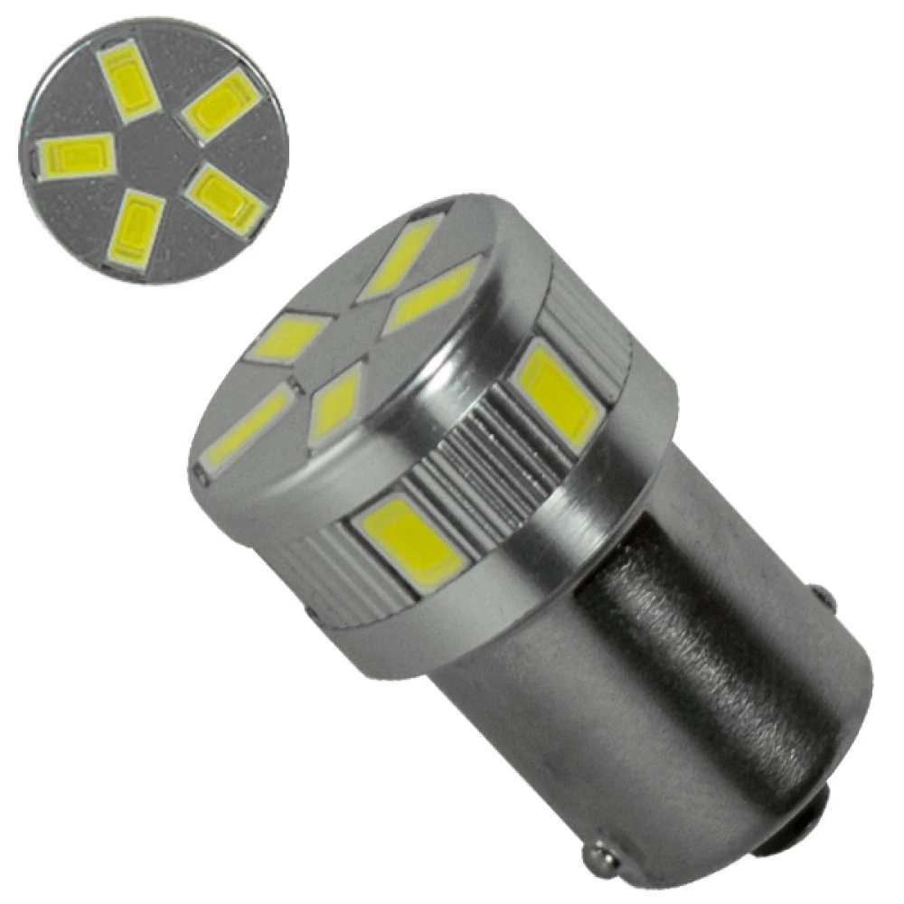 Λαμπτήρας LED 1156 11 SMD 5730 Ψυχρό Λευκό GloboStar 04485 Λαμπτήρας LED 1156 11 SMD 5730 Ψυχρό Λευκό GloboStar 04485