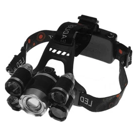 GloboStar 05998 πανίσχυρος φακός κεφαλής LED CREE XML2-T6 CHIP ασημί επαναφορτιζόμενος 5000 Lumen 5200mAh  GloboStar 05998 πανίσχυρος φακός κεφαλής LED CREE XML2-T6 CHIP ασημί επαναφορτιζόμενος 5000 Lumen 5200mAh