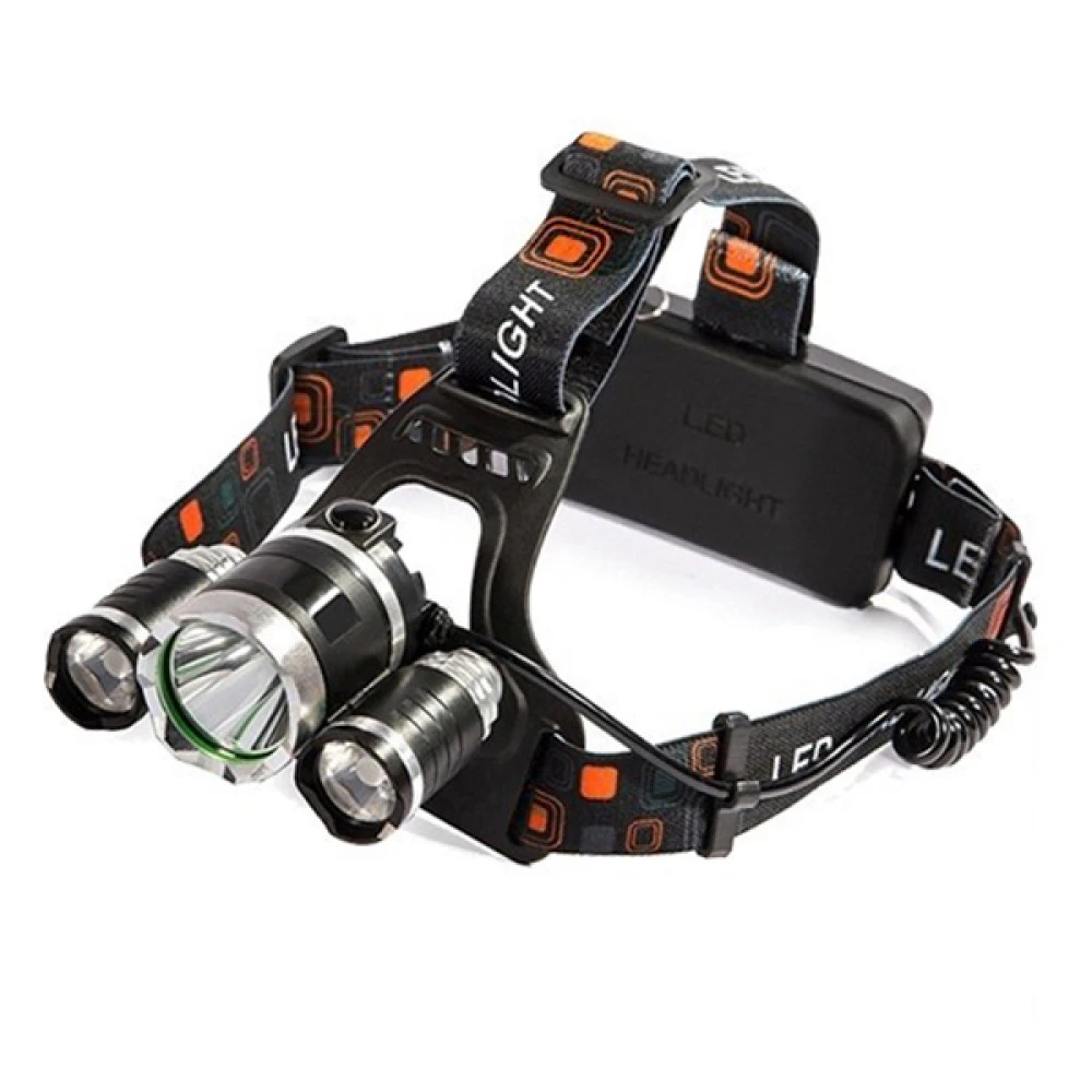 GloboStar 06003 πανίσχυρος φακός κεφαλής LED CREE XML2-T6 CHIP επαναφορτιζόμενος 3000 Lumen 6000mAh  GloboStar 06003 πανίσχυρος φακός κεφαλής LED CREE XML2-T6 CHIP επαναφορτιζόμενος 3000 Lumen 6000mAh