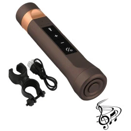 GloboStar 06207 LED φακός επαναφορτιζόμενος 8W 800lm καφέ POWERBANK με βάση στήριξης ποδηλάτου και υποδοχές SD Card - USB με ηχείο 3W Bluetooth  GloboStar 06207 LED φακός επαναφορτιζόμενος 8W 800lm καφέ POWERBANK με βάση στήριξης ποδηλάτου και υποδοχές SD Card - USB με ηχείο 3W Bluetooth