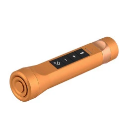 GloboStar 06209 LED φακός επαναφορτιζόμενος 8W 800lm χρυσός POWERBANK με βάση στήριξης ποδηλάτου και υποδοχές SD Card - USB με ηχείο 3W Bluetooth  GloboStar 06209 LED φακός επαναφορτιζόμενος 8W 800lm χρυσός POWERBANK με βάση στήριξης ποδηλάτου και υποδοχές SD Card - USB με ηχείο 3W Bluetooth