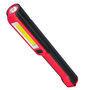 GloboStar 07007 φορητός φακός PEN COB LED κόκκινο χρώμα 