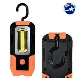 GloboStar 07024 φορητός φακός LED με διπλό φωτισμό στο πάνω μέρος και πλαϊνό COB  GloboStar 07024 φορητός φακός LED με διπλό φωτισμό στο πάνω μέρος και πλαϊνό COB