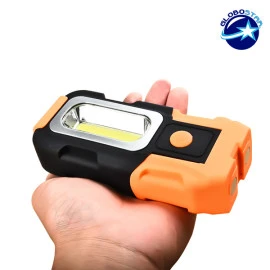 GloboStar 07024 φορητός φακός LED με διπλό φωτισμό στο πάνω μέρος και πλαϊνό COB  GloboStar 07024 φορητός φακός LED με διπλό φωτισμό στο πάνω μέρος και πλαϊνό COB