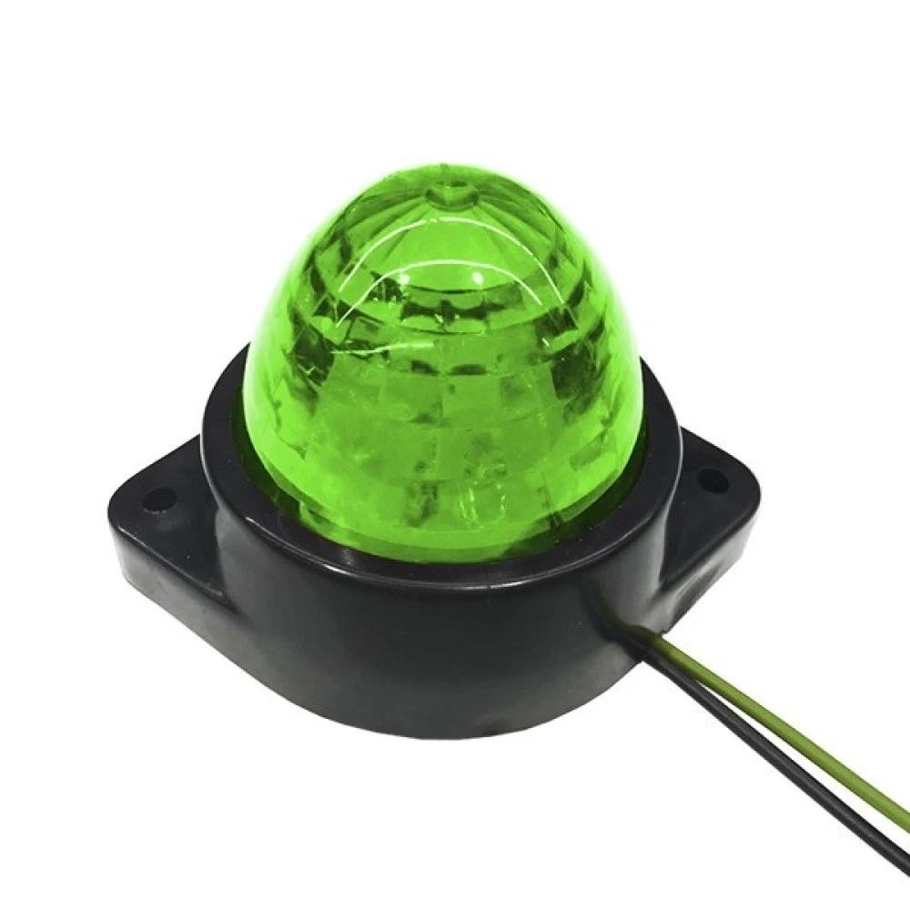 GloboStar® 115406 Πλευρικά φώτα όγκου φορτηγών BULLET LED 6 SMD DC 24V αδιάβροχο IP66 πράσινο GloboStar® 115406 Πλευρικά φώτα όγκου φορτηγών BULLET LED 6 SMD DC 24V αδιάβροχο IP66 πράσινο