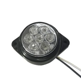 GloboStar® 115411 Πλευρικά φώτα όγκου φορτηγών FLAT BULLET LED 7 SMD DC 24V αδιάβροχο IP66 ψυχρό λευκό 6000K GloboStar® 115411 Πλευρικά φώτα όγκου φορτηγών FLAT BULLET LED 7 SMD DC 24V αδιάβροχο IP66 ψυχρό λευκό 6000K