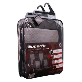 Καλύμματα αυτοκινήτου Super Fit All In One μαύρο-γκρι ζεύγος μπροστινά 4τμχ Καλύμματα αυτοκινήτου Super Fit All In One μαύρο-γκρι ζεύγος μπροστινά 4τμχ