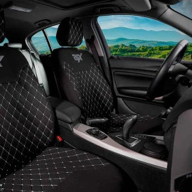 Ημικαλύμματα καθισμάτων αυτοκινήτου Otom RSX Sport ύφασμα κεντητό καπιτονέ μαύρο με άσπρη ραφή RSXL-101 2 τεμάχια Ημικαλύμματα καθισμάτων αυτοκινήτου Otom RSX Sport ύφασμα κεντητό καπιτονέ μαύρο με άσπρη ραφή RSXL-101 2 τεμάχια