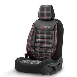 Καλύμματα αυτοκινήτου Otom GTI sports design universal jacquard / lacost / δερματίνη σετ εμπρός / πίσω μαύρο - κόκκινο GTI-801 11 τεμάχια Καλύμματα αυτοκινήτου Otom GTI sports design universal jacquard / lacost / δερματίνη σετ εμπρός / πίσω μαύρο - κόκκινο GTI-801 11 τεμάχια