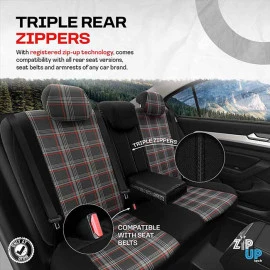 Καλύμματα αυτοκινήτου Otom GTI sports design universal jacquard / lacost / δερματίνη σετ εμπρός / πίσω μαύρο - κόκκινο GTI-801 11 τεμάχια Καλύμματα αυτοκινήτου Otom GTI sports design universal jacquard / lacost / δερματίνη σετ εμπρός / πίσω μαύρο - κόκκινο GTI-801 11 τεμάχια