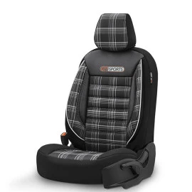 Καλύμματα αυτοκινήτου Otom GTI sports design universal Jacquard / Lacost / δερματίνη σετ εμπρός / πίσω μαύρο - γκρι GTI-807 11 τεμάχια Καλύμματα αυτοκινήτου Otom GTI sports design universal Jacquard / Lacost / δερματίνη σετ εμπρός / πίσω μαύρο - γκρι GTI-807 11 τεμάχια