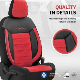 Καλύμματα αυτοκινήτου Otom comfortline design universal sued / rachel / δερματίνη σετ εμπρός / πίσω μαύρο - κόκκινο CMF-207 11 τεμάχια Καλύμματα αυτοκινήτου Otom comfortline design universal sued / rachel / δερματίνη σετ εμπρός / πίσω μαύρο - κόκκινο CMF-207 11 τεμάχια