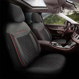 Καλύμματα αυτοκινήτου Otom comfortline VIP design universal sued / rachel / δερματίνη καπιτονέ σετ εμπρός / πίσω μαύρο με κόκκινο κέντημα CMV-231 11 τεμάχια Καλύμματα αυτοκινήτου Otom comfortline VIP design universal sued / rachel / δερματίνη καπιτονέ σετ εμπρός / πίσω μαύρο με κόκκινο κέντημα CMV-231 11 τεμάχια