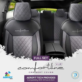 Καλύμματα αυτοκινήτου Otom Comfortline VIP Design Universal Sued / Rachel / δερματίνη καπιτονέ σετ εμπρός / πίσω μαύρο - γκρι CMV-233 11τμχ Καλύμματα αυτοκινήτου Otom Comfortline VIP Design Universal Sued / Rachel / δερματίνη καπιτονέ σετ εμπρός / πίσω μαύρο - γκρι CMV-233 11τμχ