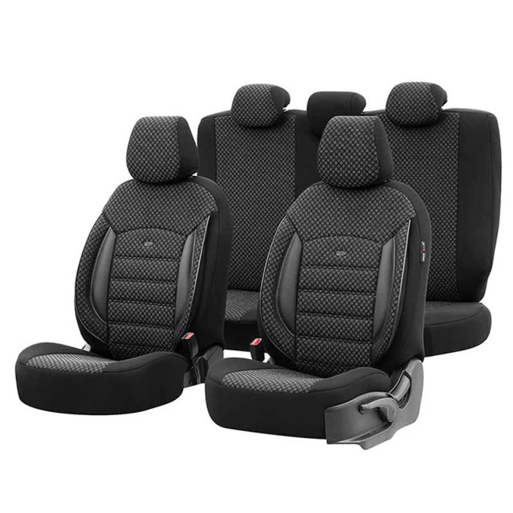Καλύμματα αυτοκινήτου Otom Sport plus design universal βαμβακερό ύφασμα / rachel / δερματίνη σετ εμπρός / πίσω μαύρο SPTPLS-101 11 τεμάχια Καλύμματα αυτοκινήτου Otom Sport plus design universal βαμβακερό ύφασμα / rachel / δερματίνη σετ εμπρός / πίσω μαύρο SPTPLS-101 11 τεμάχια