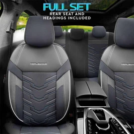 Καλύμματα αυτοκινήτου Otom reflective design universal Jacquard / Rachel / δερματίνη σετ εμπρός / πίσω μαύρο με μπλε ραφή RFL-2604 11 τεμάχια Καλύμματα αυτοκινήτου Otom reflective design universal Jacquard / Rachel / δερματίνη σετ εμπρός / πίσω μαύρο με μπλε ραφή RFL-2604 11 τεμάχια