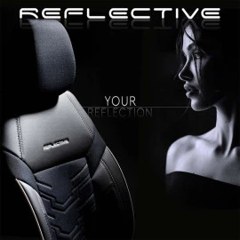Καλύμματα αυτοκινήτου Otom reflective design universal Jacquard / Rachel / δερματίνη σετ εμπρός / πίσω μαύρο με μπλε ραφή RFL-2604 11 τεμάχια Καλύμματα αυτοκινήτου Otom reflective design universal Jacquard / Rachel / δερματίνη σετ εμπρός / πίσω μαύρο με μπλε ραφή RFL-2604 11 τεμάχια