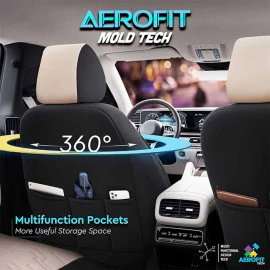Καλύμματα αυτοκινήτου Otom Reflective design universal jacquard / rachel / δερματίνη σετ εμπρός / πίσω μαύρο - μπεζ RFL-2605 11 τεμάχια Καλύμματα αυτοκινήτου Otom Reflective design universal jacquard / rachel / δερματίνη σετ εμπρός / πίσω μαύρο - μπεζ RFL-2605 11 τεμάχια